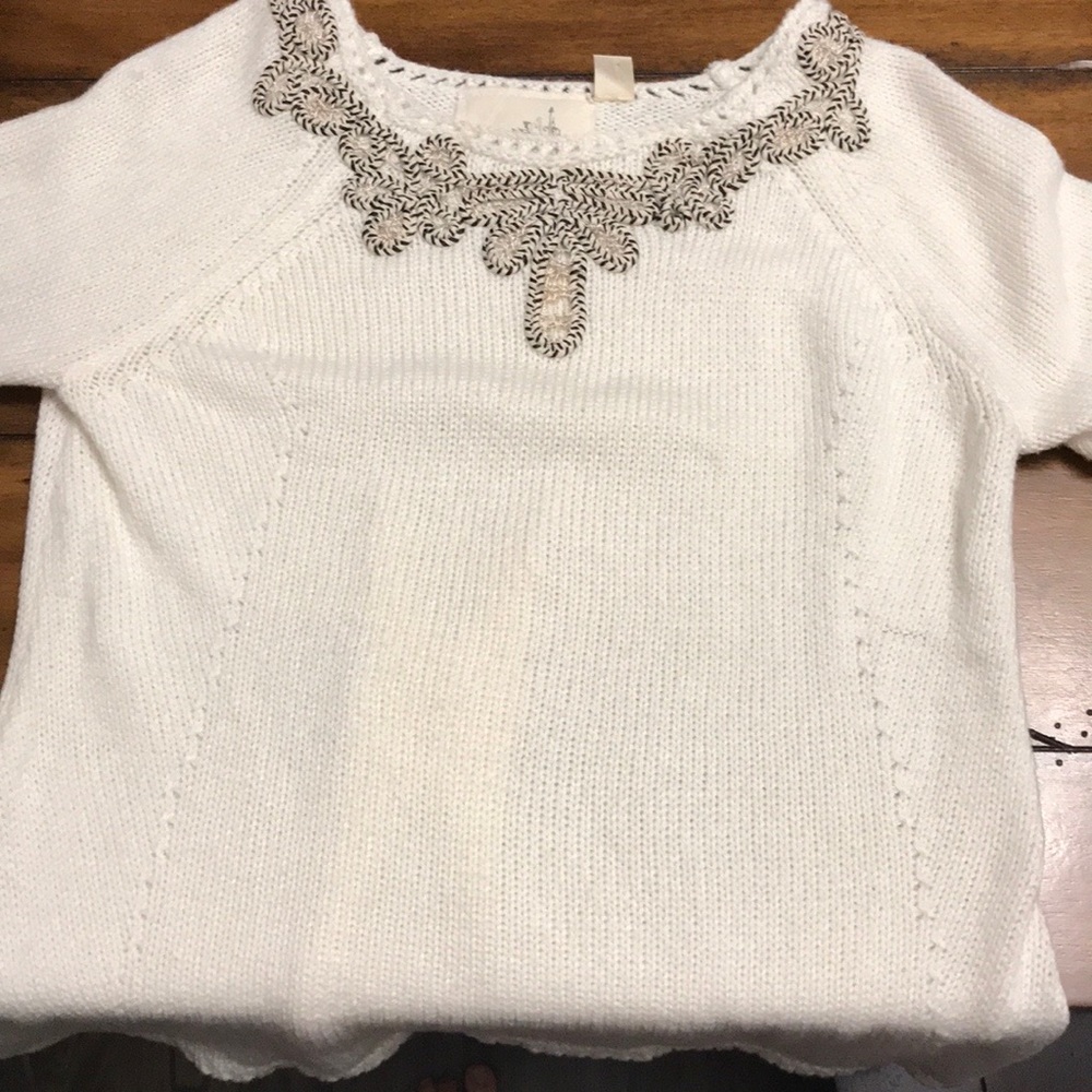 Anthropologie Angel of the North sweater
